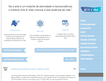 Tablet Screenshot of institutoarteevida.org.br